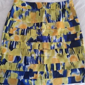 NWT Calvin Klein Satin Tiered Skirt size 10